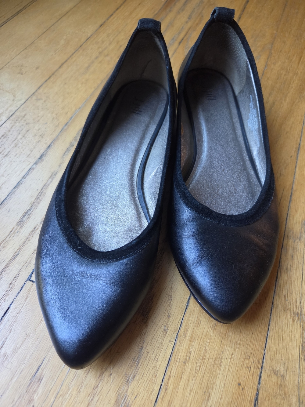 J. Jill Black Pointed Toe Ballet Flats